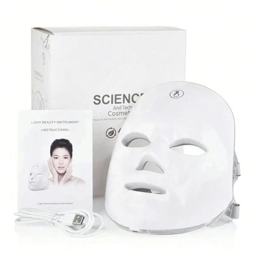 Masvoria 7-in-1 LED Facial Mask — Light Therapy for Every Skin Concern