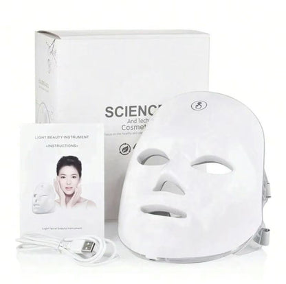 Masvoria 7-in-1 LED Facial Mask — Light Therapy for Every Skin Concern