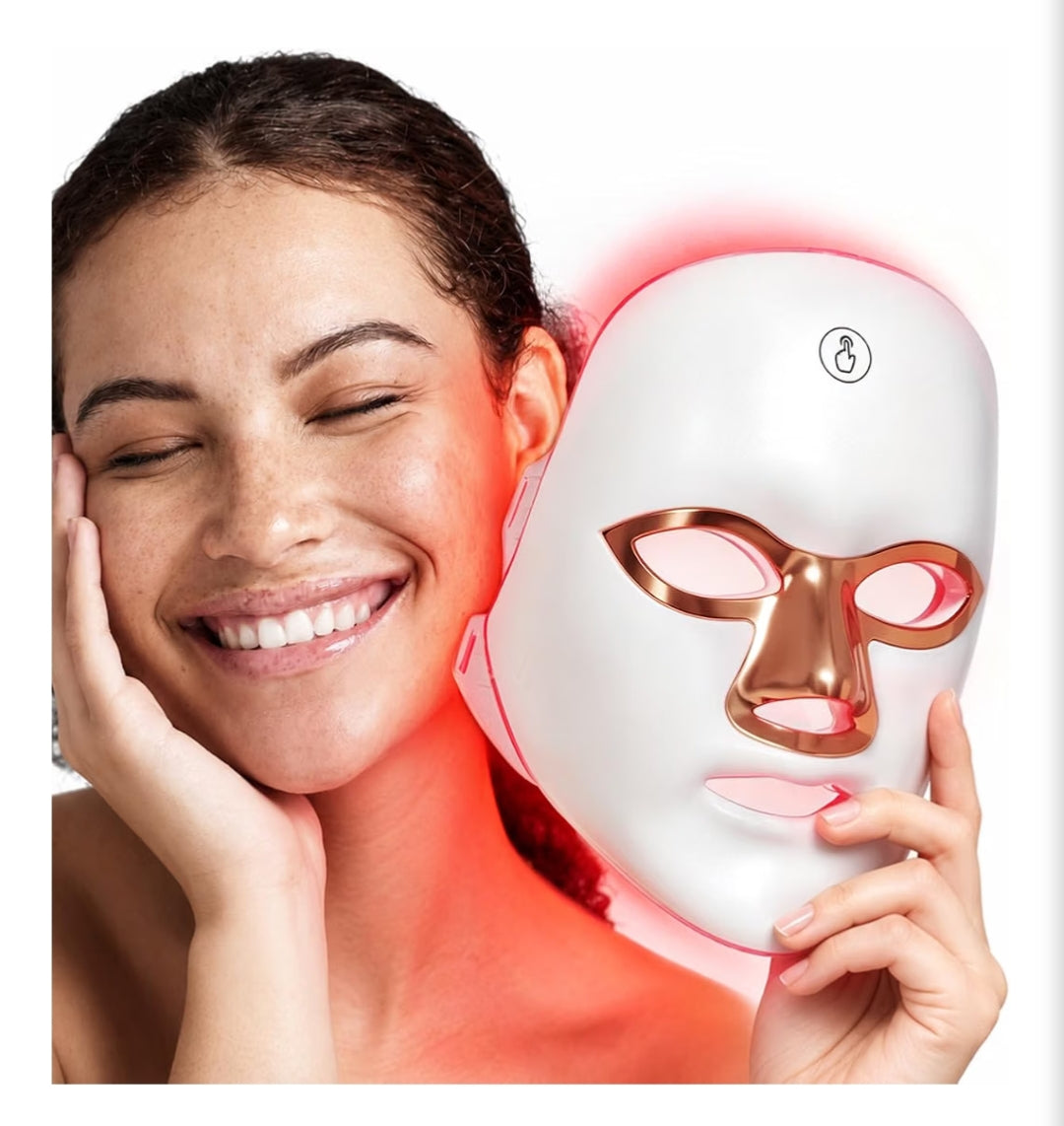 Masvoria 7-in-1 LED Facial Mask — Light Therapy for Every Skin Concern