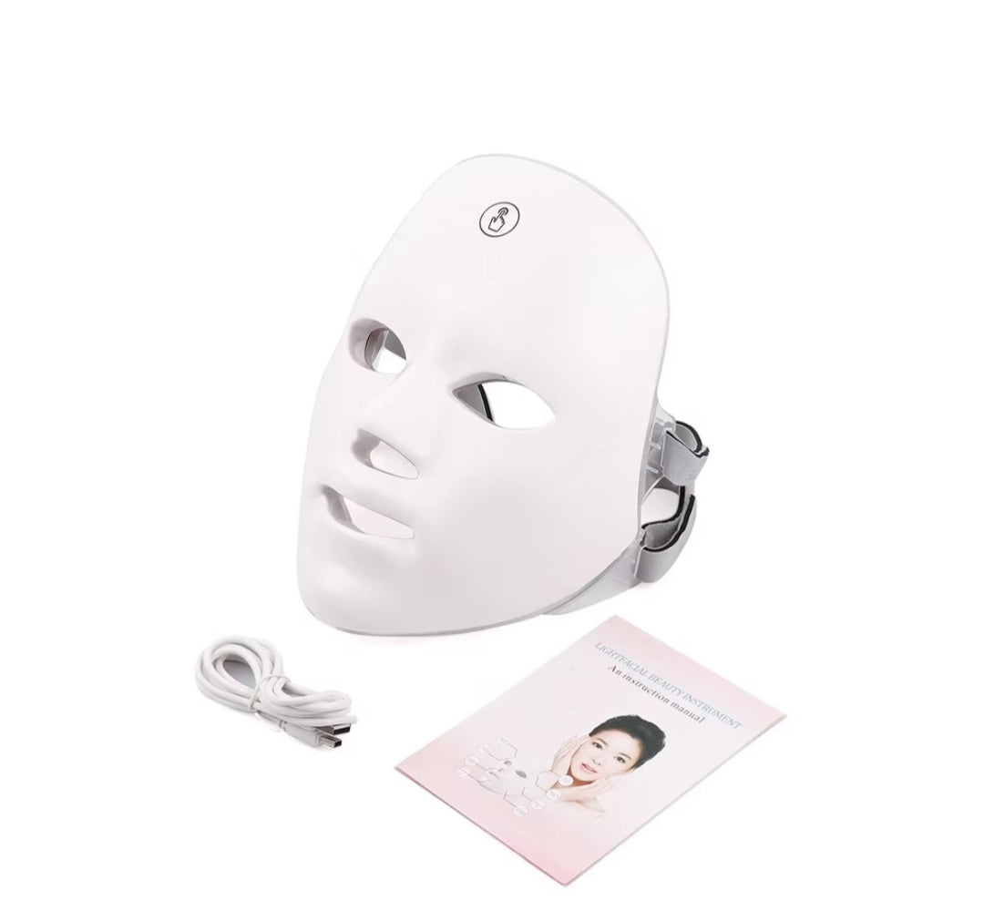 Masvoria 7-in-1 LED Facial Mask — Light Therapy for Every Skin Concern