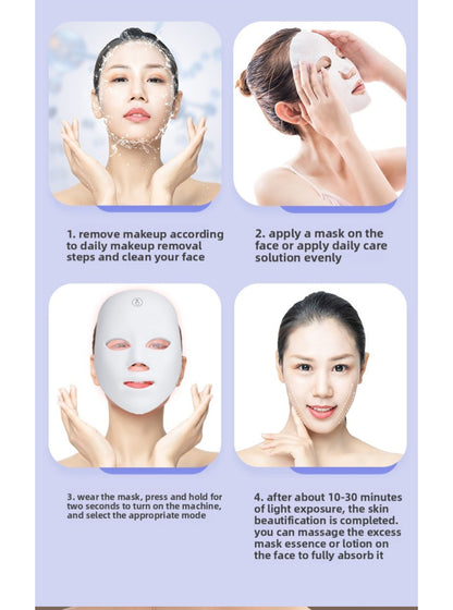 Masvoria 7-in-1 LED Facial Mask — Light Therapy for Every Skin Concern