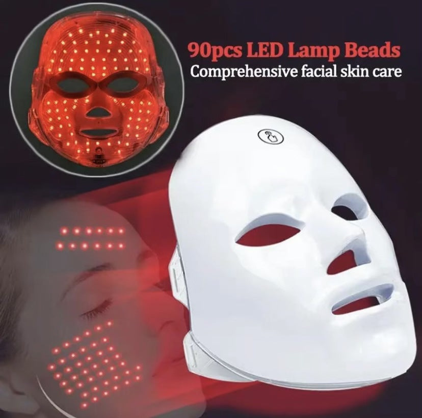 Masvoria 7-in-1 LED Facial Mask — Light Therapy for Every Skin Concern