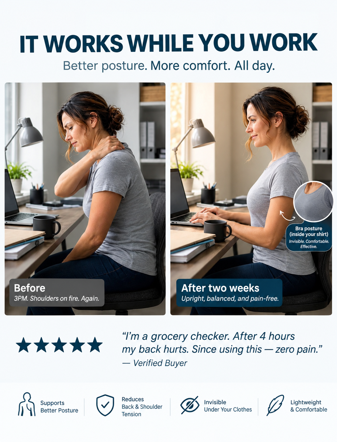 Masvoria AlignFit™ 2-in-1 Support Bra